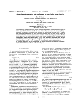 Gauge-Fixing Degeneracies and Confinement in Non-Abelian Gauge Theories