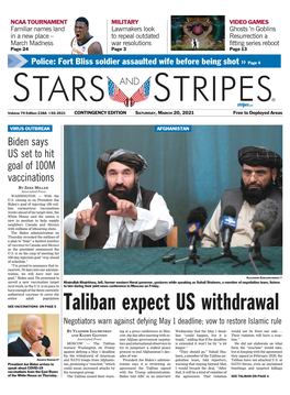 Taliban Expect US Withdrawal Negotiators Warn Against Defying May 1 Deadline; Vow to Restore Islamic Rule