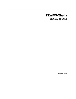 Fenics-Shells Release 2018.1.0