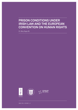 PRISON CONDITIONS UNDER IRISH LAW and the EUROPEAN CONVENTION on HUMAN RIGHTS Dr