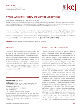 J Wave Syndromes