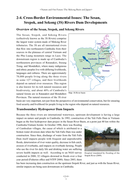 The Sesan, Srepok, and Sekong (3S) Rivers Dam Developments