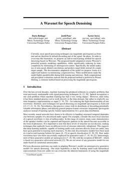 A Wavenet for Speech Denoising