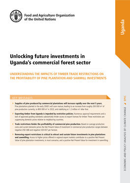 Unlocking Future Investments in Uganda's Commercial Forest Sector