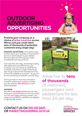 Outdoor Advertising with Wirral Council