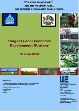 Tongaat Local Economic Development Strategy 2008 2