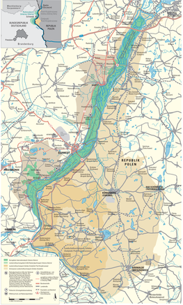 Karte Des Nationalparks Unteres Odertal