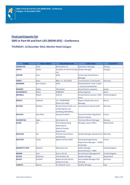Final Participants List SMS Conf. Version 121212
