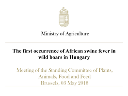African Swine Fever in Wild Boars in Hungary