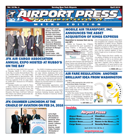 Airport Press Rudy Auslander, Airport News