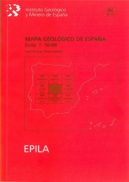 MAPA GEOLÓGICO DE ESPAÑA Escala 1:50.000
