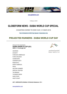 Dubai World Cup Special