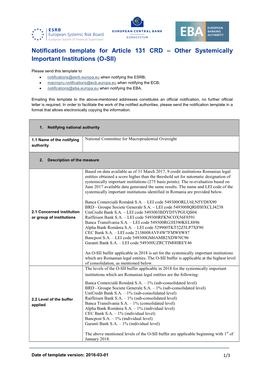 O-SII Notification