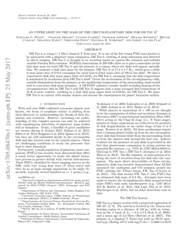 An Upper Limit on the Mass of the Circumplanetary Disk for DH Tau B