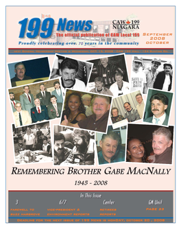 Remembering Brother Gabe Macnally 1945 - 2008