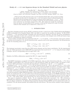 Study of $ S\To D\Nu\Bar {\Nu} $ Rare Hyperon Decays Within the Standard