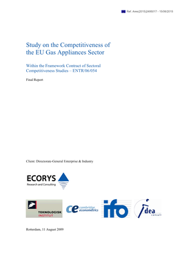 Study on the Competitiveness of the EU Gas Appliances Sector