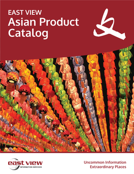 Asian Product Catalog