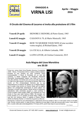 Virna Lisi 2016