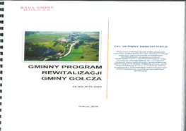 GMINNY Program Rewitalizacji Gminy Gołcza