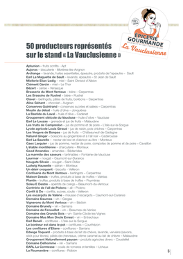 50 Producteurs Représentés Sur Le Stand « La Vauclusienne »