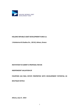 Hellenic Republic Asset Development Fund S.A. 1