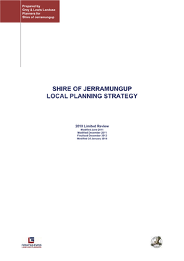 Shire of Jerramungup Local Planning Strategy