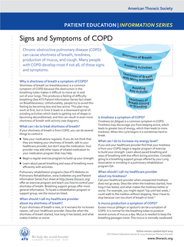 Signs and Symptoms of COPD