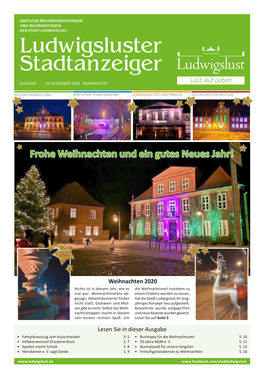 Ludwigsluster Stadtanzeiger