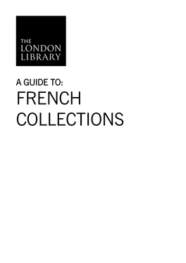Guide to the French Collections