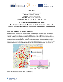 EMS INFORMATION BULLETIN Nr 144