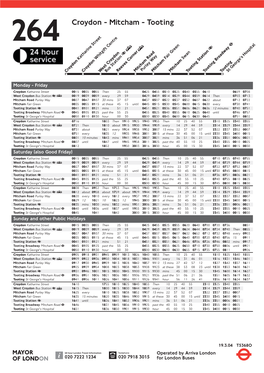 264 Croydon - Mitcham - Tooting
