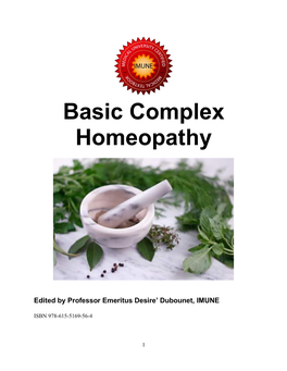 Basic Complex Homeopathy