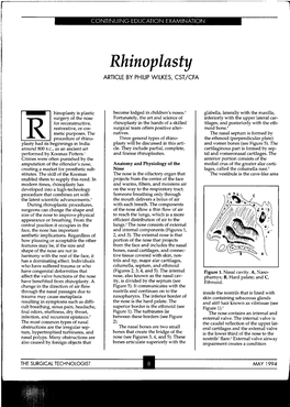 Rhinoplasty ARTICLE by PHILIP WILKES, CST/CFA