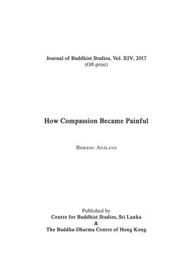 How Compassion Became Painful