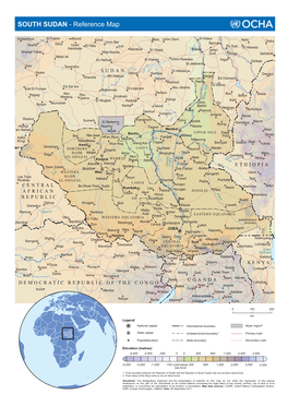 SOUTH SUDAN - Reference Map