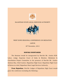 Rajasthan State Legal Services Authority West