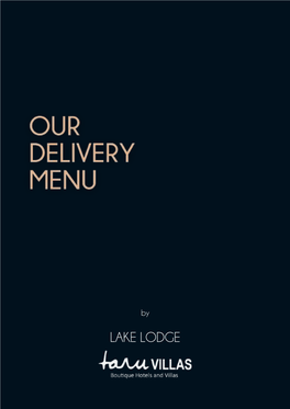 Taru Villas Delivery Menu