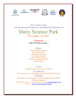 Dairy Science Park IV-2017-Konya