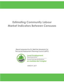 Estimating Community Labour Market Indicators Between Censuses