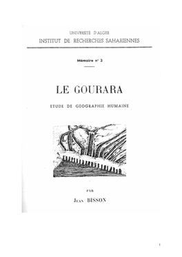 Le Gourara, Etude De Geographie Humaine.Pdf