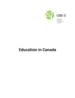 Education in Canada