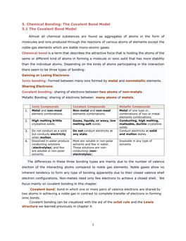 1 5. Chemical Bonding