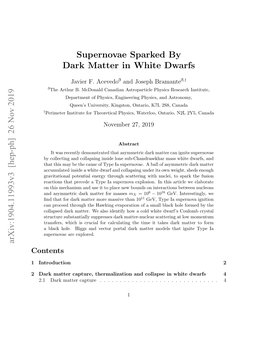 Supernovae Sparked by Dark Matter in White Dwarfs