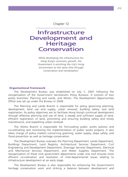Infrastructure Development and Heritage Conservation