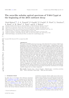 The Nova-Like Nebular Optical Spectrum of V404 Cygni at The