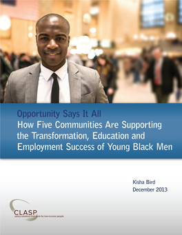 How Five Communities Are Supporting the Transformation, Education, and Employment Success of Young Black Men