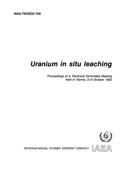 Uranium in Situ Leaching