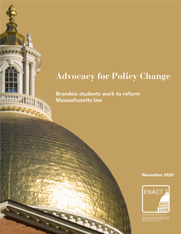 Advocacy for Policy Change