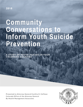 Community Conversations to Inform Youth Suicide Prevention
